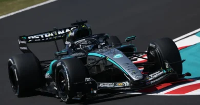 George Russell on track as Russell leads Mercedes one-two in Suzuka practice session