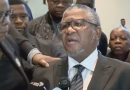 Fikile Mbalula addressing journalists outside the Constitutional Court after the ANC election ruling