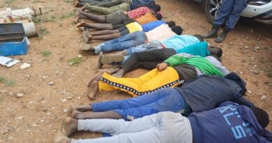 Police operation targeting suspected illegal mining in West Village, Krugersdorp