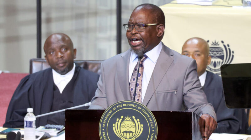 Finance Minister Enoch Godongwana ahead of South Africa's 2026 MTBPS
