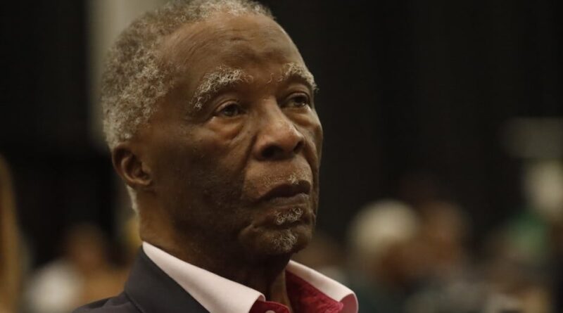 Former President Thabo Mbeki testifies before the Khampepe Commission in Johannesburg